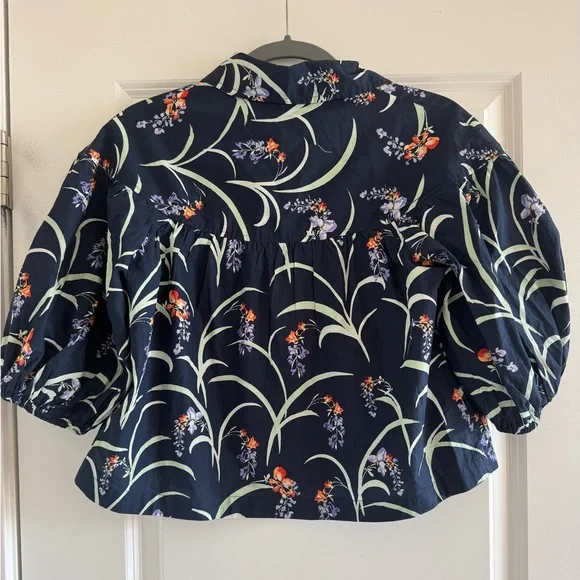 Anthropologie Maeve Bubble Sleeve Blouse - Picture 2 of 3